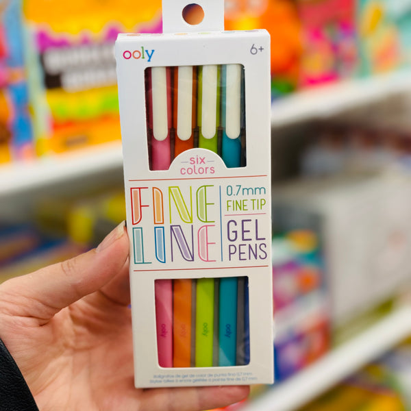 Ooly - Fine Line Gel Pens- 6 Pack