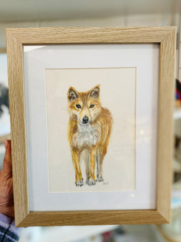 Art by Meredith - Dingo Artwork framed