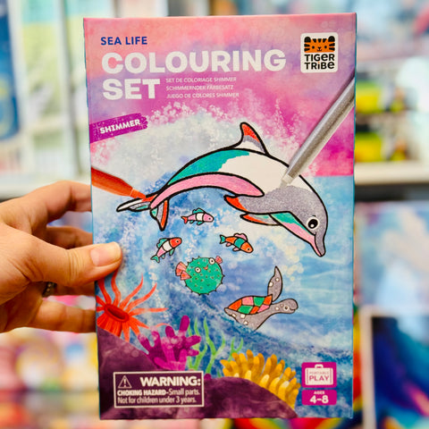 Shimmer Colouring Set - Sea Life