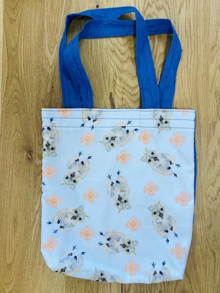 Art by Meredith - Denim Print Tote Bag