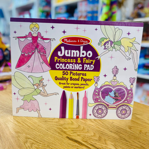 Melissa & Doug - Jumbo Princess & Fairy Colouring Pad