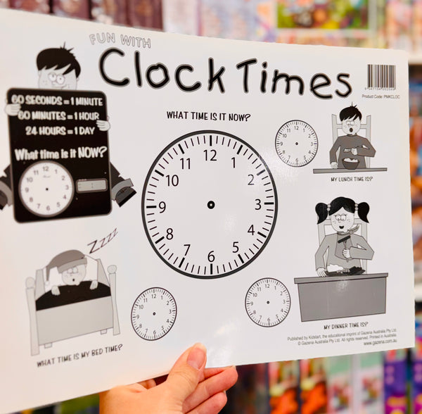 Clock Times Deskmat