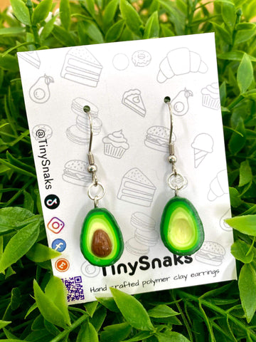 Tiny Snaks - Avocado Earrings