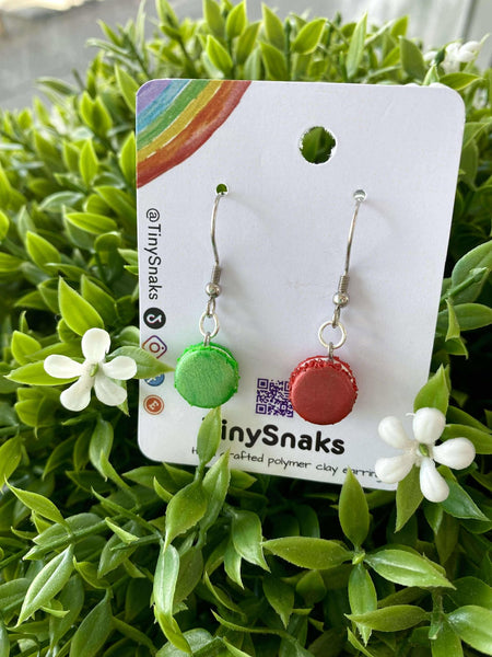 Tiny Snaks -  Bright Macarons Earrings