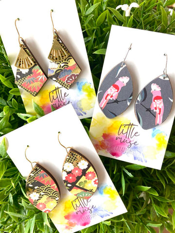 Little Muse Creations - Bamboo Dangle earrings