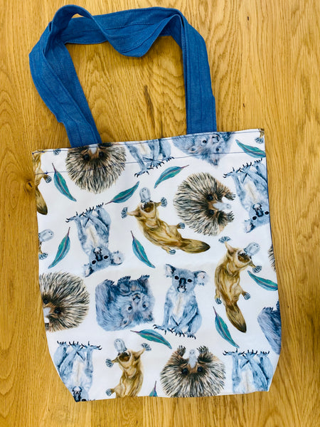 Art by Meredith - Denim Print Tote Bag