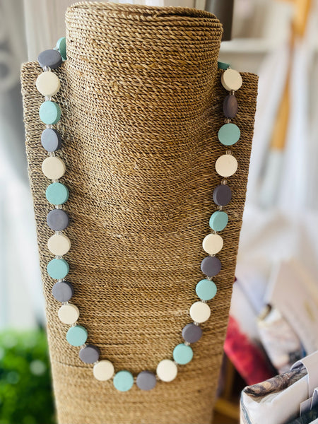 Handmade Wooden Disc Necklaces