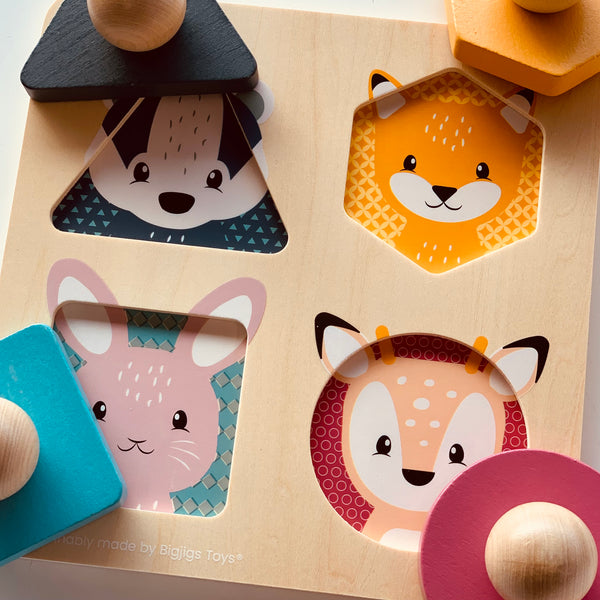 Animal Shape Peg Puzzle