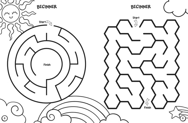 Unicorn Colouring & Maze Book