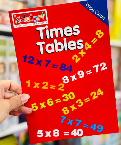 Kidstart - Times Tables Wipe Clean Book