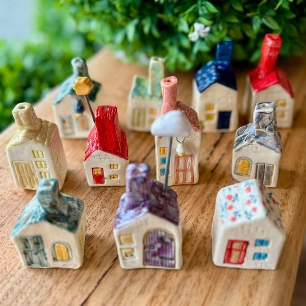 Miniature Pottery Houses - Locally Handmade