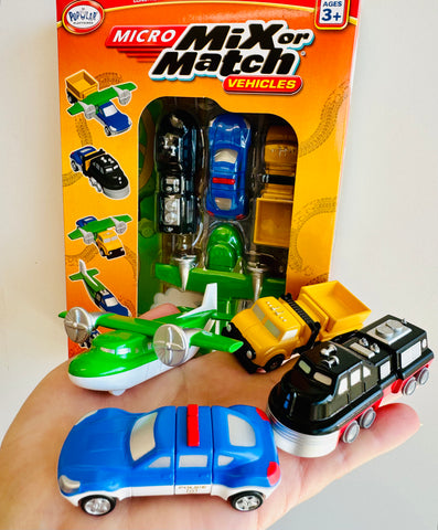 Micro Mix or Match - Vehicles Orange