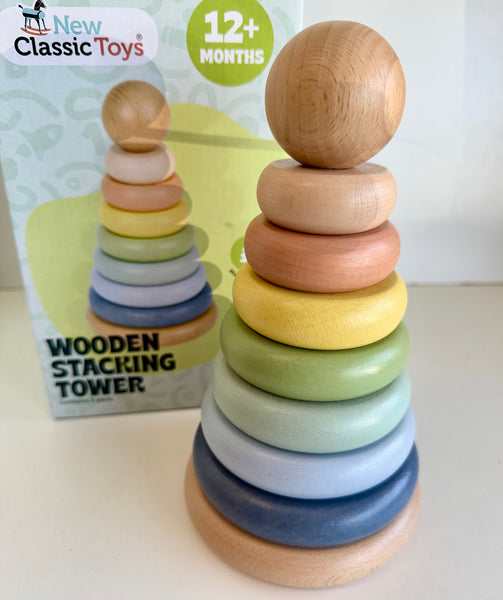 Wooden Stacking Ring Tower