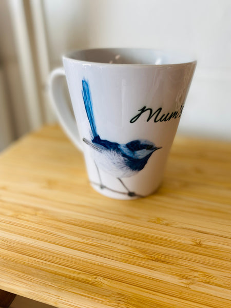 Art by Meredith - Mum's Mug Blue Wren