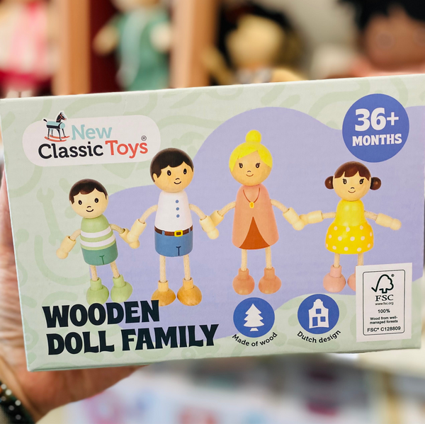 Wooden Doll Family