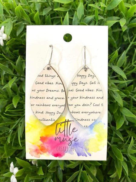 Little Muse Creations - Bamboo Dangle earrings