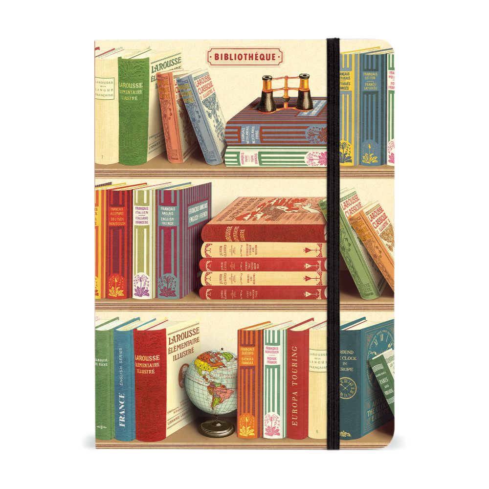 Cavallini Notebook Large- Library Books