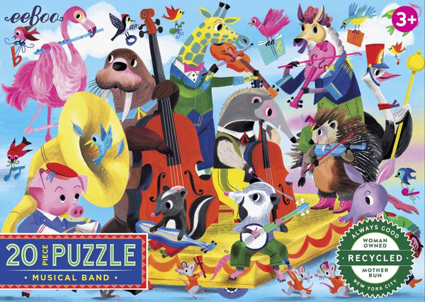 eeBoo 20 Pc Puzzle – Musical Band