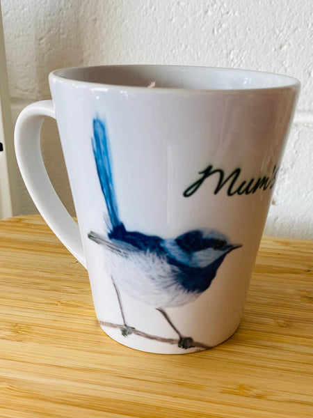 Art by Meredith - Mum's Mug Blue Wren