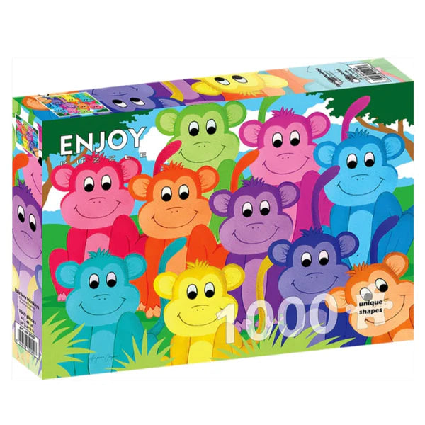 Enjoy Puzzle - Rainbow Monkeys 1000pc