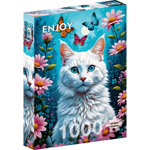 Enjoy Puzzle - White Cat 1000pc