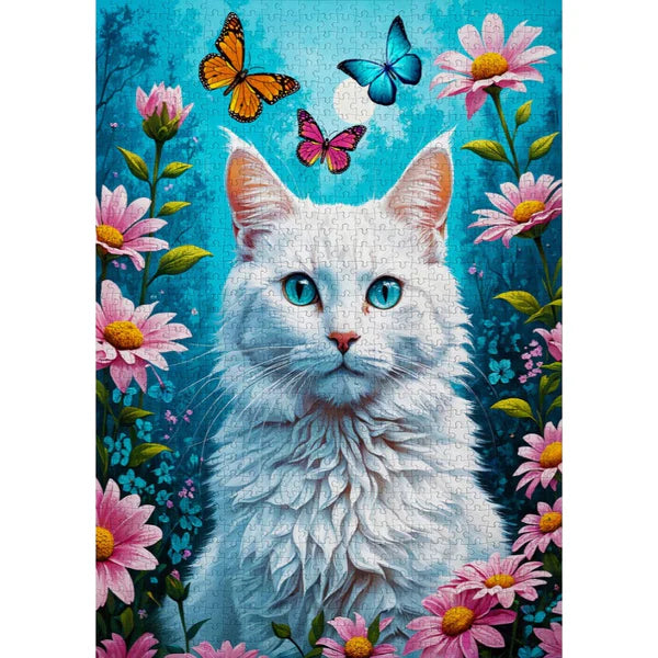 Enjoy Puzzle - White Cat 1000pc