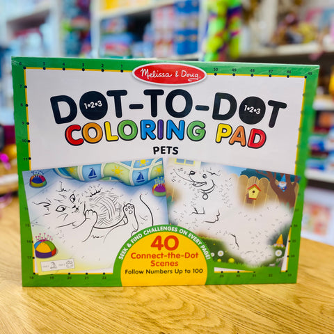 Melissa & Doug - Dot to Dot - Pets Colouring Pad