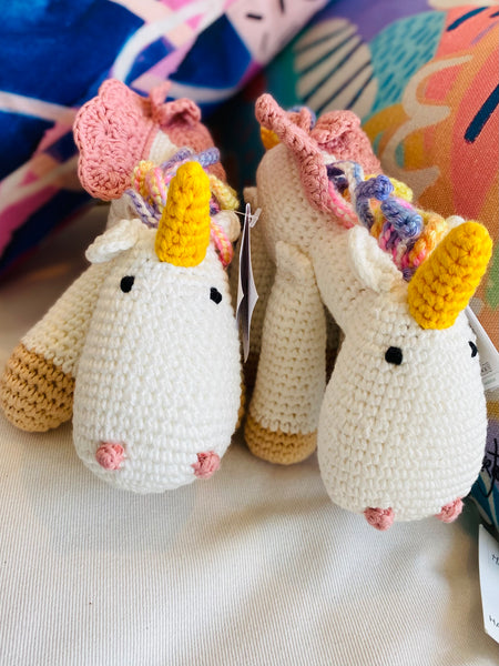 Rainbow Unicorn -  Cotton Crochet Plush Toy