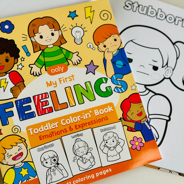 Ooly Colour-in’ Book Toddler- Feelings