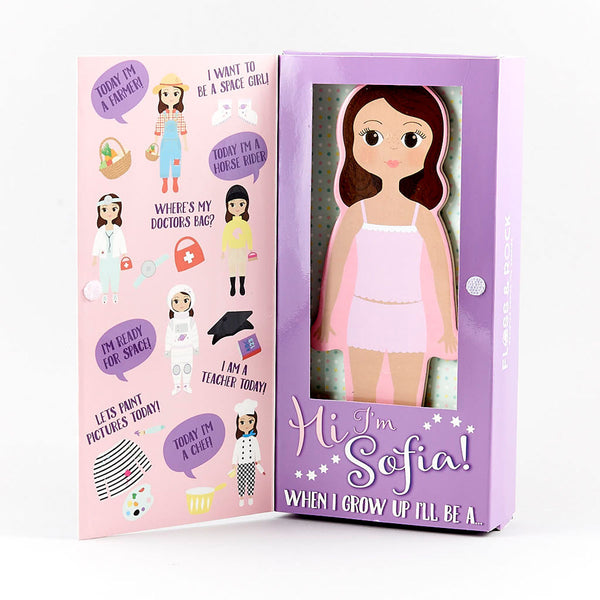 Wooden Magnetic Dress-Up Doll – Sophia