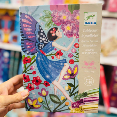 Djeco - Glitter Pictures Art Kit- The Gentle Life of Fairies