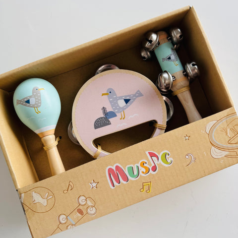 Kaper Kidz Musical- Calm & Breezy Seagull Wooden 3 piece set