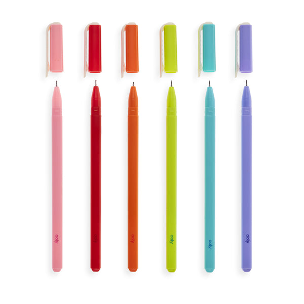 Ooly - Fine Line Gel Pens- 6 Pack