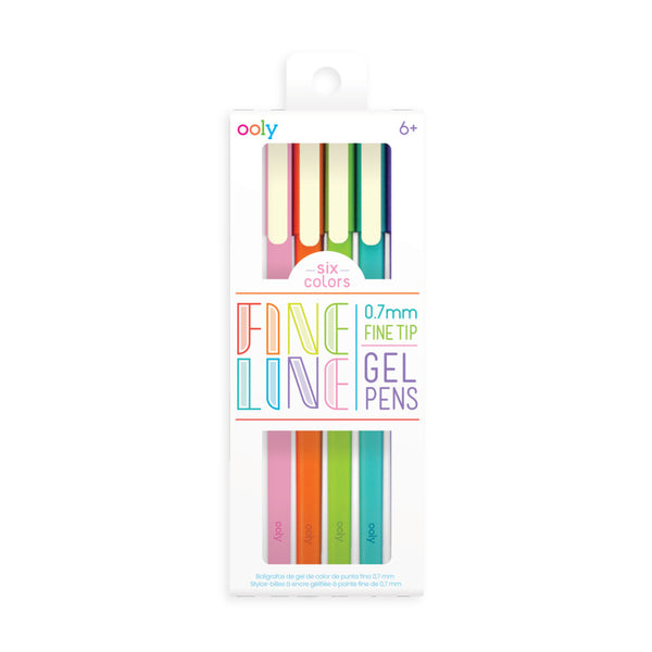 Ooly - Fine Line Gel Pens- 6 Pack