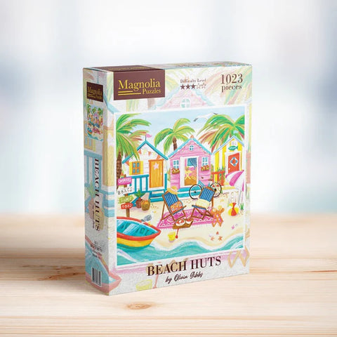 Magnolia Beach Huts Olivia Gibbs Special Edition 1023pc puzzle