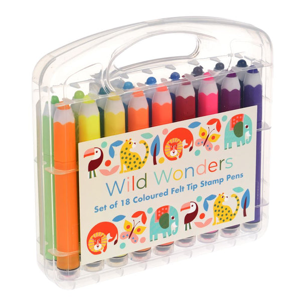 Rex London Felt Tip Stamp Pens – Wild Wonders