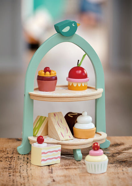 Tenderleaf Toys - Wooden Birdie Afternoon Tea Stand