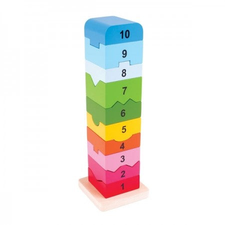 Bigjigs Toys- Number  Stacking Tower