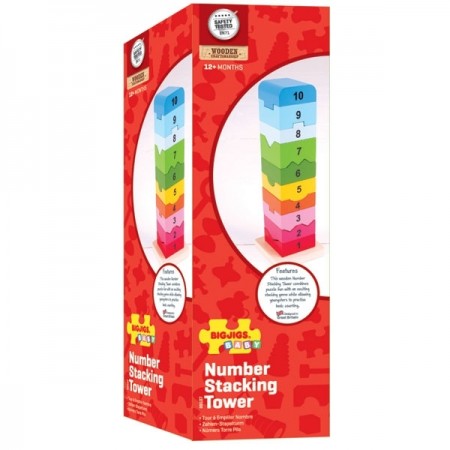 Bigjigs Toys- Number  Stacking Tower