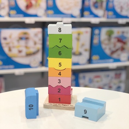 Bigjigs Toys- Number  Stacking Tower