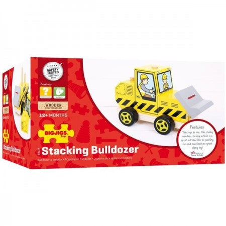 Bigjigs Toys-Stacking Bulldozer