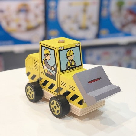 Bigjigs Toys-Stacking Bulldozer