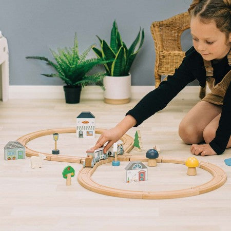 Bigjigs Rail- Simply Scandi Woodland Train Set