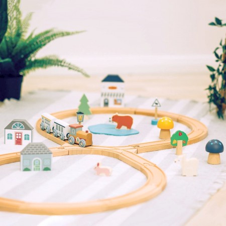 Bigjigs Rail- Simply Scandi Woodland Train Set