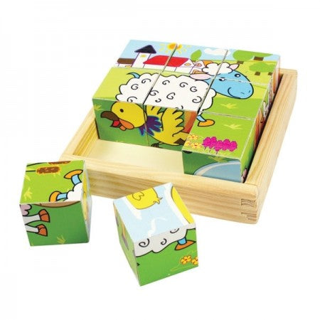 Bigjigs Toys- Animal Cube Puzzle