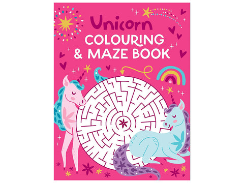 Unicorn Colouring & Maze Book