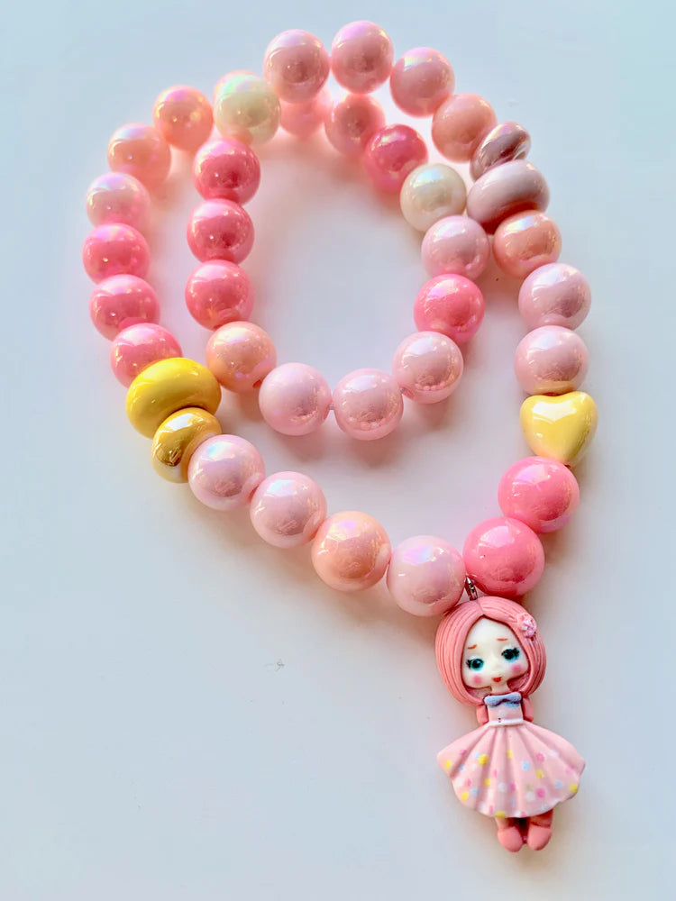 Pink Girl Necklace