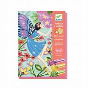 Djeco - Glitter Pictures Art Kit- The Gentle Life of Fairies