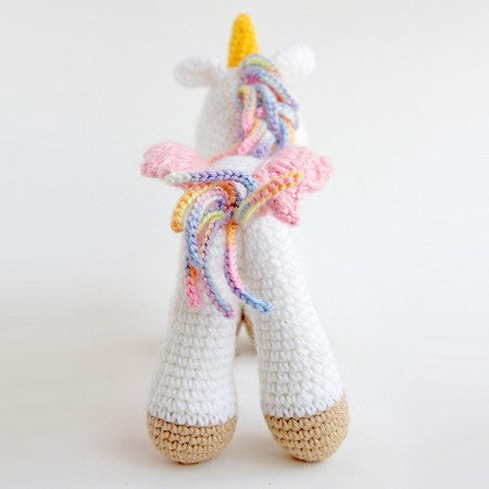 Rainbow Unicorn -  Cotton Crochet Plush Toy