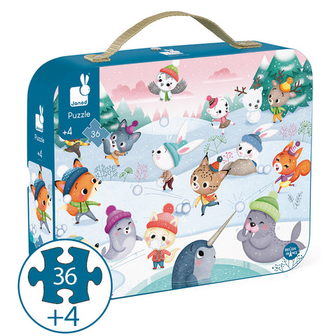 Janod - Snow Party Suitcase Puzzle